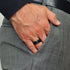 Silicone Wedding Ring for Men with Stainless Steel Strip - SteelLine Collection - Patented Design
